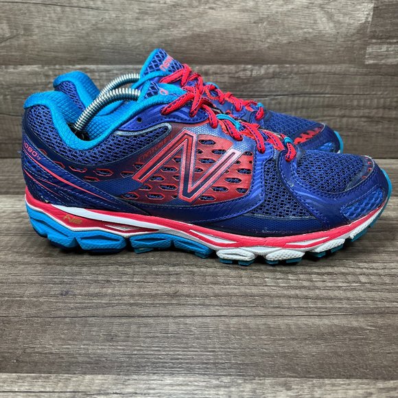 New Balance Shoes - New Balance 1080 v3 Blue Red Womens US Size 8.5 EUR 40 W1080BP3 Running Shoes